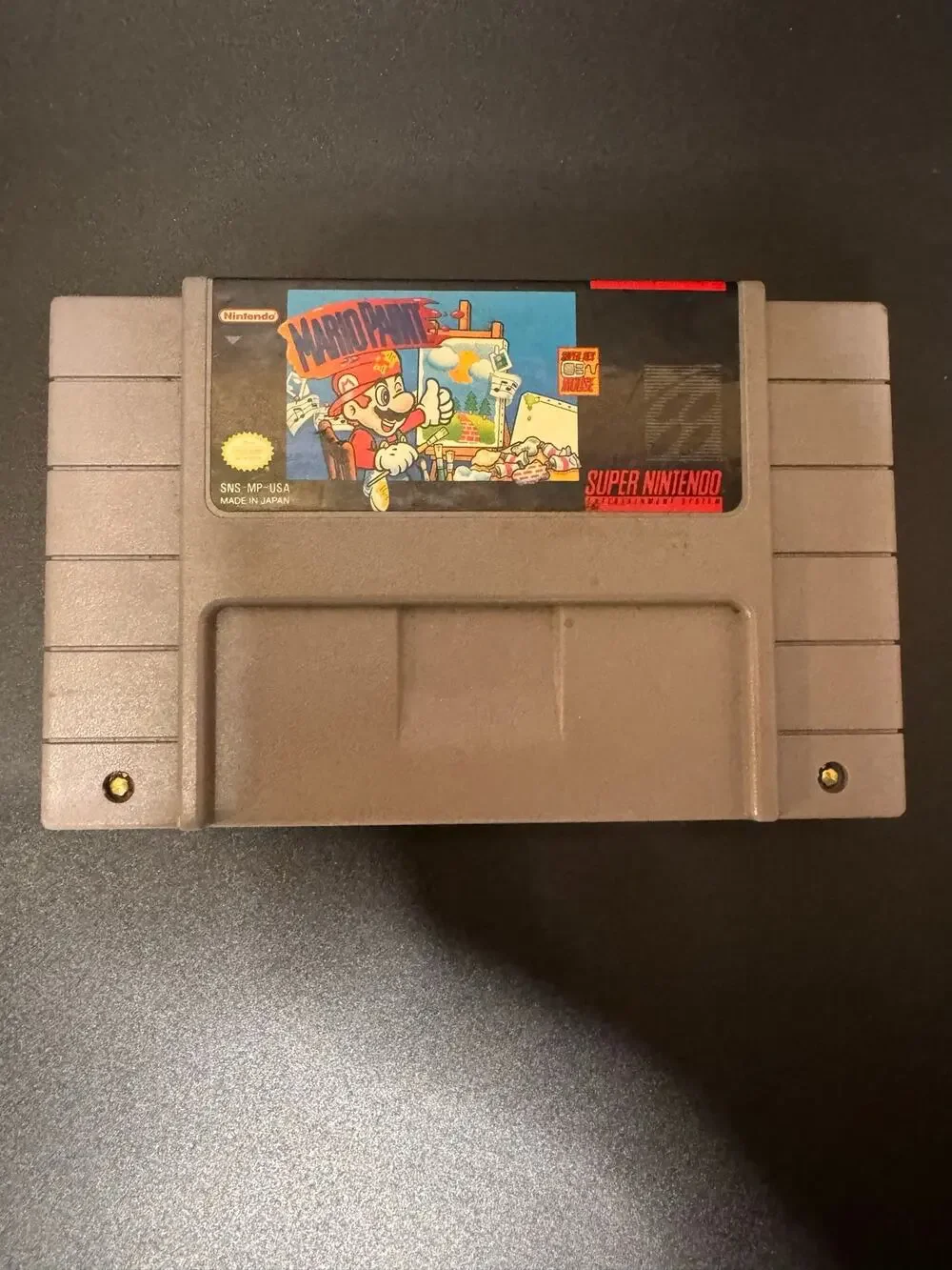 Super Nintendo SNES Mario Paint video game - cartridge only - tested & works